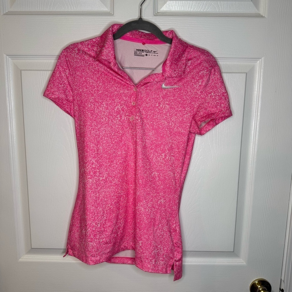 Nike Golf Pink Dri-FIT Polo Size XS EUC, like new